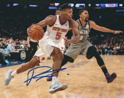 Autographed DENNIS SMITH JR. 8x10 New York Knicks Photo