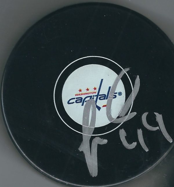 Autographed STANISLAV GALIEV Washington Capitals Hockey Puck