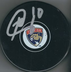 Autographed BRETT CONNOLLY Florida Panthers Hockey Puck