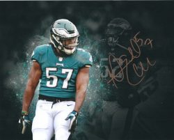 Autographed DANNELL ELLERBE 8X10 Philadelphia Eagles Photo