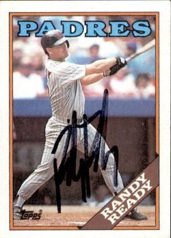Autographed RANDY READY 1988 Topps Card