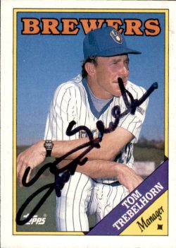 Autographed TOM TREBELHORN 1988 Topps Card