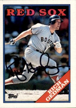 Autographed RICH GEDMAN 1988 Topps Card