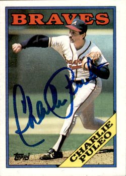 Autographed CHARLIE PULEO 1988 Topps Card