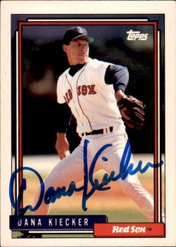 Autographed DANA KIECKER 1992 Topps Card