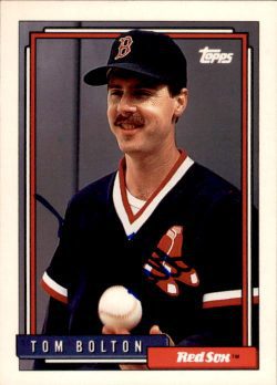 Autographed TOM BOLTON 1992 Topps Card