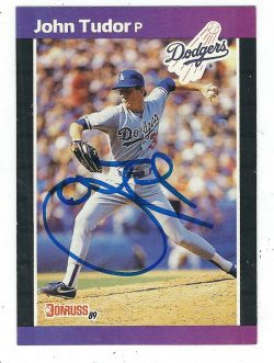 Auotgraphed JOHN TUDOR 1989 Donruss Card