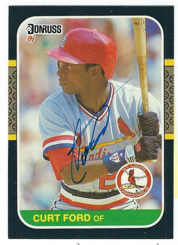Autographed CURT FORD 1987 Donruss Card