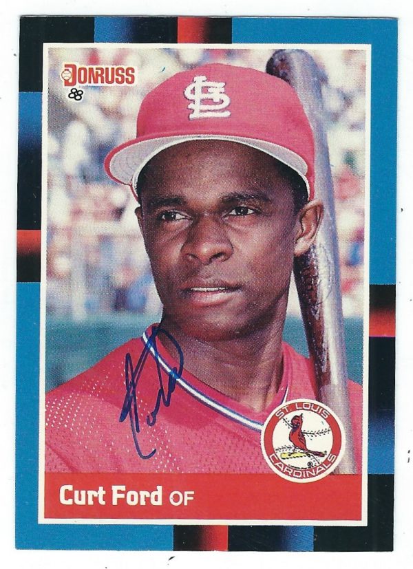 Autographed CURT FORD 1988 Donruss Card