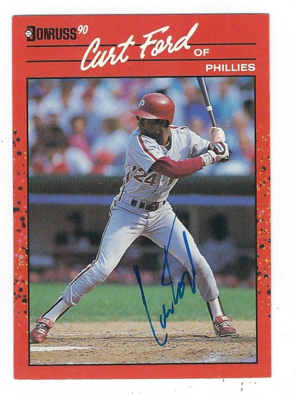 Autographed CURT FORD 1990 Donruss Card