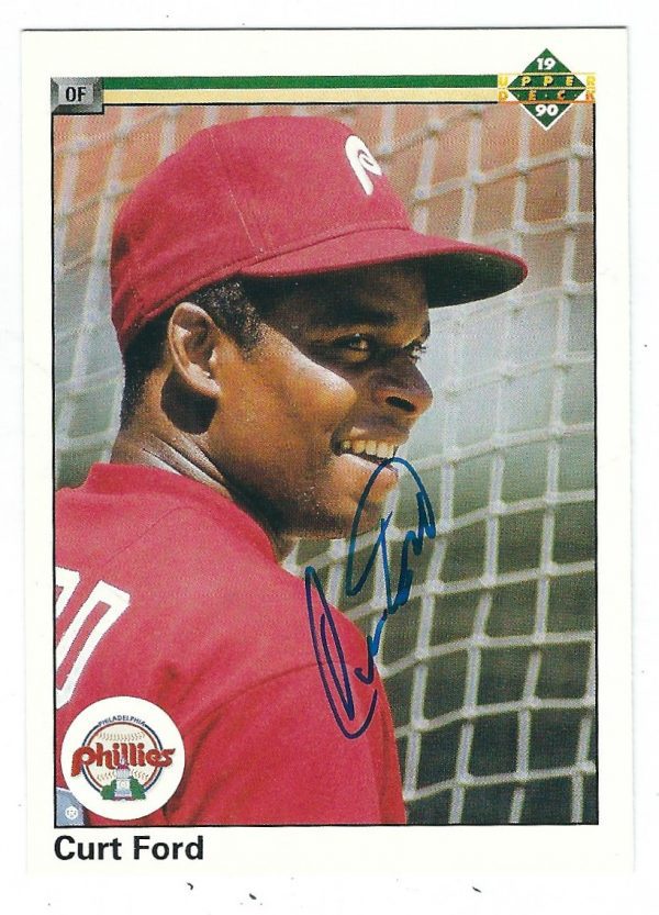 Autographed CURT FORD 1990 Upper Deck Card
