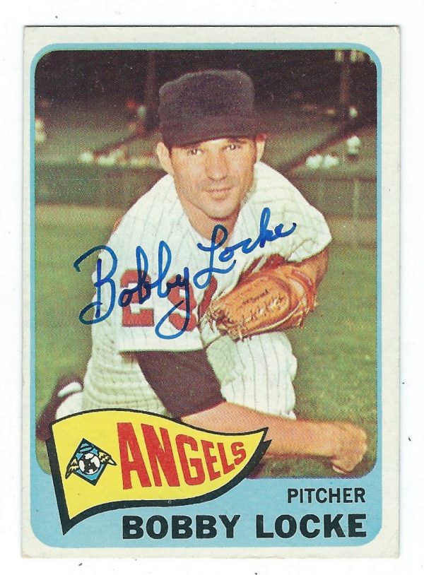 Autographed Bobby Locke 1965 Topps Card