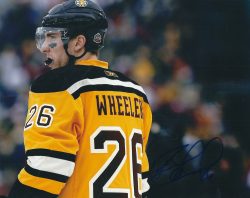 Autographed BLAKE WHEELER 8X10 Boston Bruins Photo
