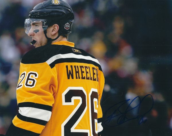 Autographed BLAKE WHEELER 8X10 Boston Bruins Photo