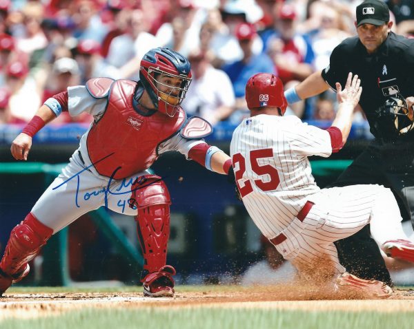 AUTOGRAPHED TONY CRUZ  8X10 St. Louis Cardinals photo