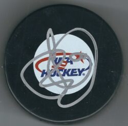 AUTOGRAPHED SETH JONES Team USA Hockey Puck