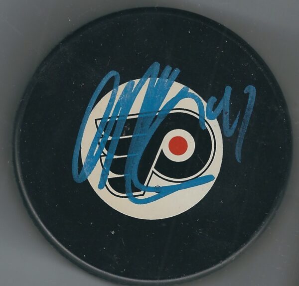 Autographed ANDREJ MESZAROS Philadelphia Flyers Hockey Puck