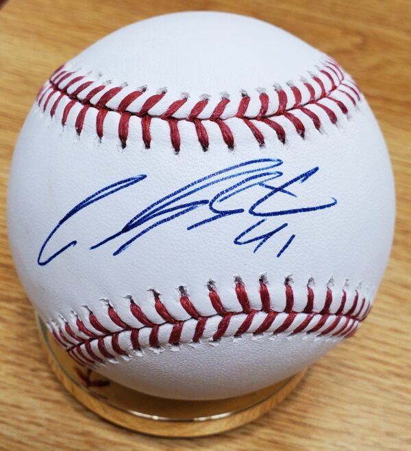 Autographed CARLOS SANTANA Official Major League Baseball