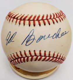 Autographed Ed Bouchee Official National League Baseball