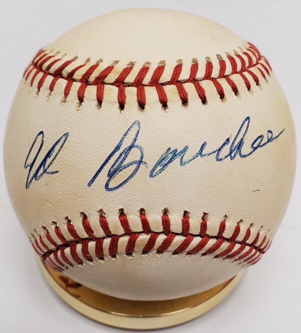 Autographed Ed Bouchee Official National League Baseball