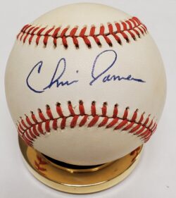 Autographed CHRIS JAMES Rawlings Official National League Baseball