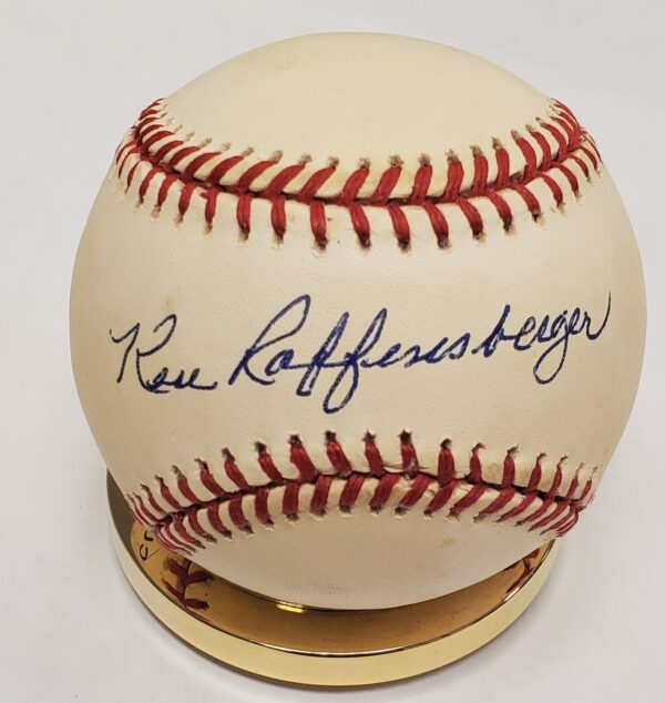 Autographed KEN RAFFENSBERGER Official Rawlings National League Baseball