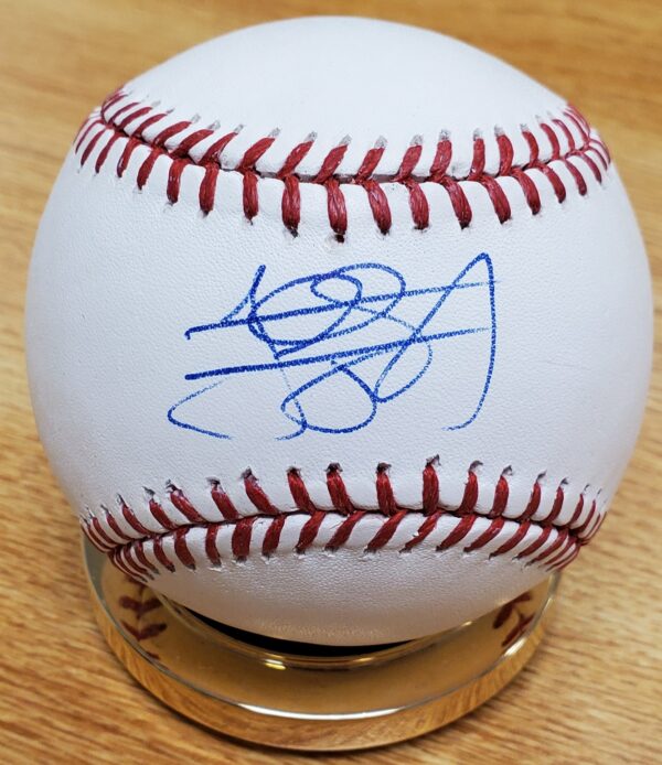Autographed JORDAN SCHAFER Official Rawlings Major League Baseball