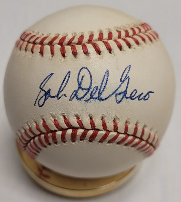 Autographed BOB DEL GRECO Official National League Baseball