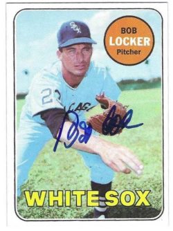 Autographed BOB LOCKER Chicago White Sox 1969 Topps Card