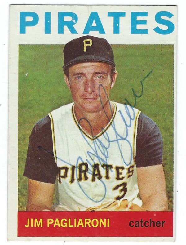Autographed JIM PAGLIARONI 1964 Topps Card