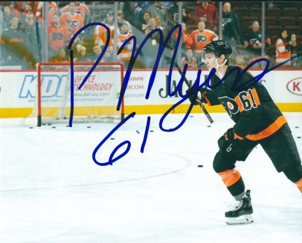 Autographed PHILIPPE MYERS  8X10 Philadelphia Flyers Photo