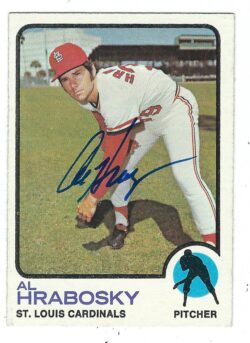 Autographed AL HRABOSKY 1973 Topps card