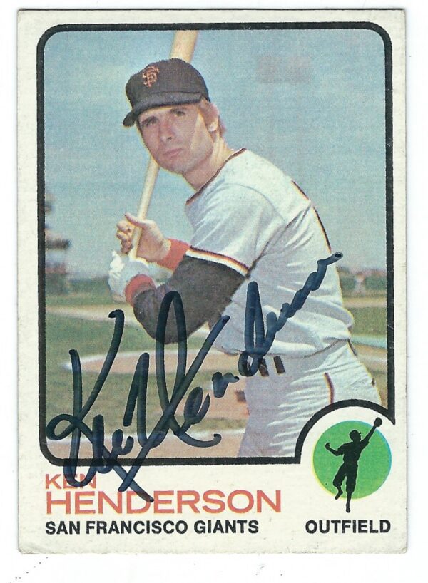 Autographed KEN HENDERSON 1973 Topps Card