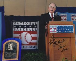 Autographed PAT GILLICK 8X10 HOF 2011 photo