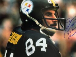 Autographed Randy Grossman Pittsburgh Steelers Football 11x14 Photo with COA