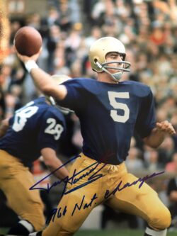 Autographed Terry Hanratty University of Notre Dame 11x14 photo - w/COA