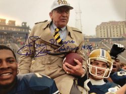 Autographed Johnny Majors Pitt Panthers 11x14 Photo with JSA COA