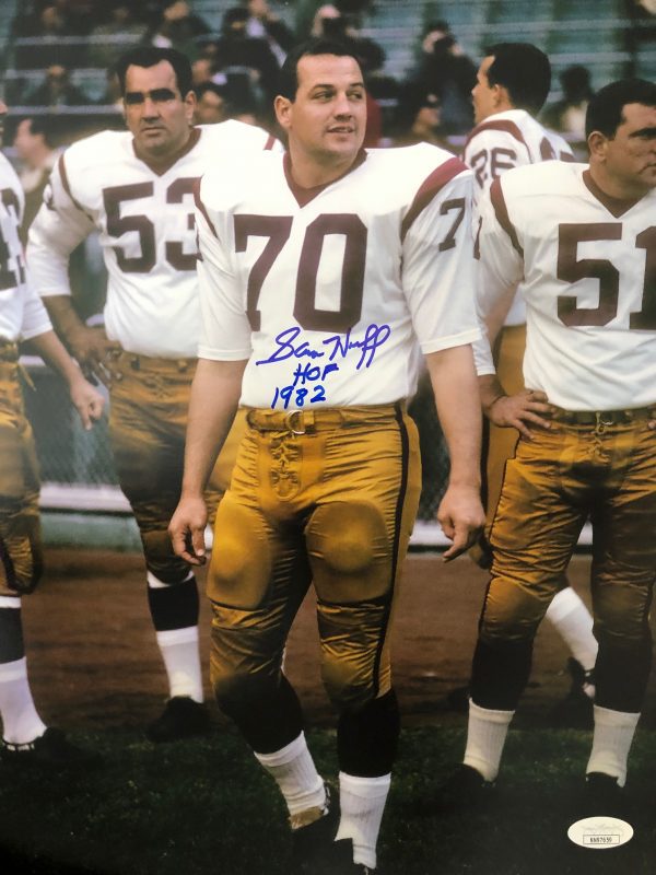 Autographed Sam Huff Washington Redskins 11x14 Photo with JSA COA