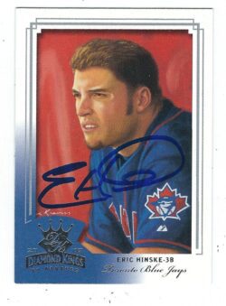 Autographed ERIC HINSKE 2003 Donruss Diamond King