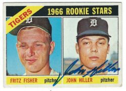 Autographed JOHN HILLER 1966 Topps Card