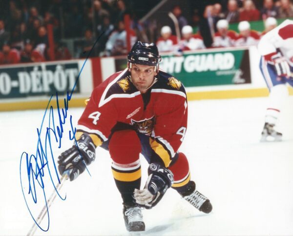Autographed BRET HEDICAN 8X10 Florida Panthers Photo