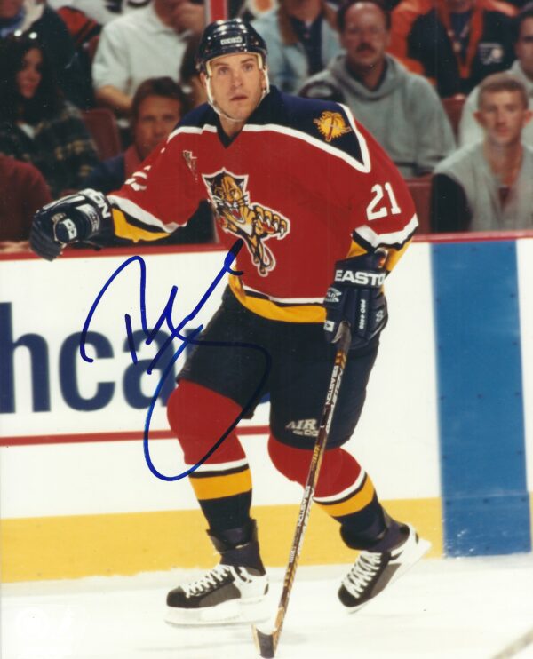 Autographed TOM FITZGERALD 8X10 Florida Panthers Photo