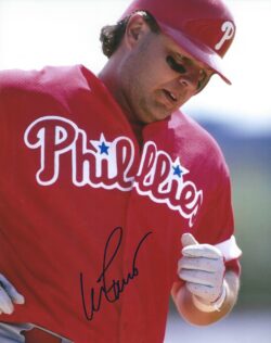 AUTOGRAPHED MARK PARENT 8x10 Philadelphia Phillies Photo