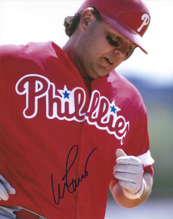 AUTOGRAPHED MARK PARENT 8x10 Philadelphia Phillies Photo