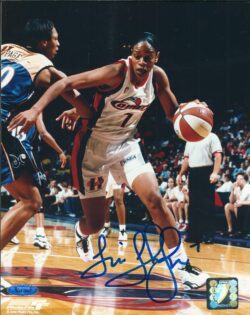 Autographed TINA THOMPSON 8X10 Houston Comets photo