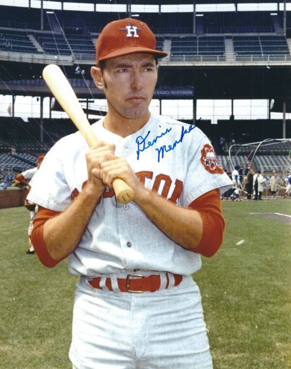 AUTOGRAPHED DENIS MENKE 8X10 Houston Astros Photo