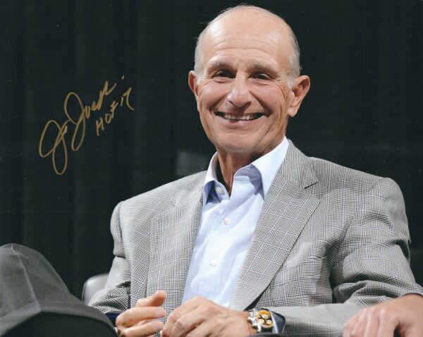 Autographed JEREMY JACOBS HOF 17 8X10 Boston Bruins Photo