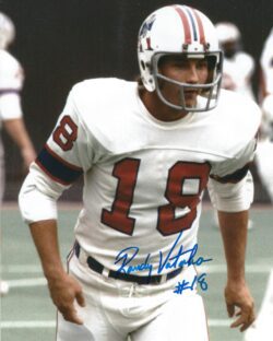 AUTOGRAPHED RANDY VATAHA 8X10 New England Patriots photo