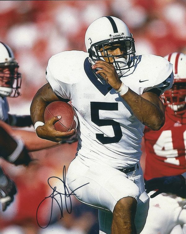 Autographed LARRY JOHNSON 8X10 Penn State University Photo
