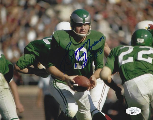 Autographed SONNY JURGENSEN 8X10 Philadelphia Eagles Photo JSA